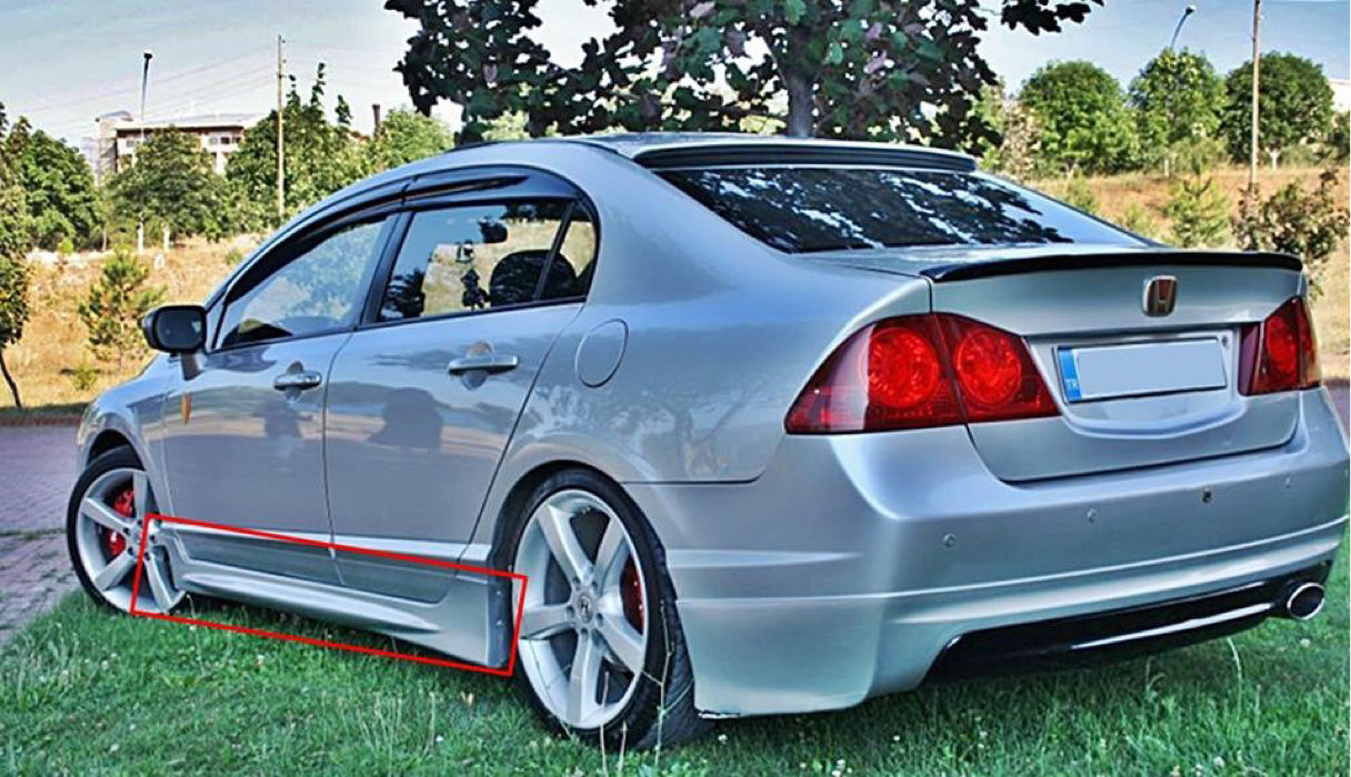 Honda Civic FD6 Mugen Arka Tampon Eki